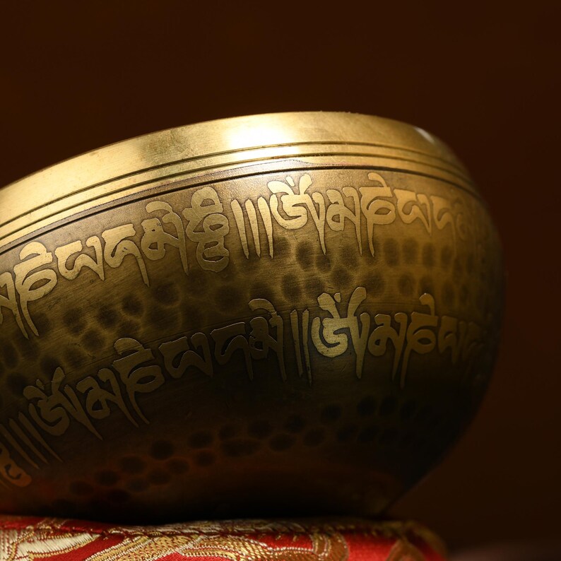 Nepal copper singing bowl, sound therapy, yoga, meditation, Buddhist singing bowl, stress relief, music performance, relaxation，Singing Bowl