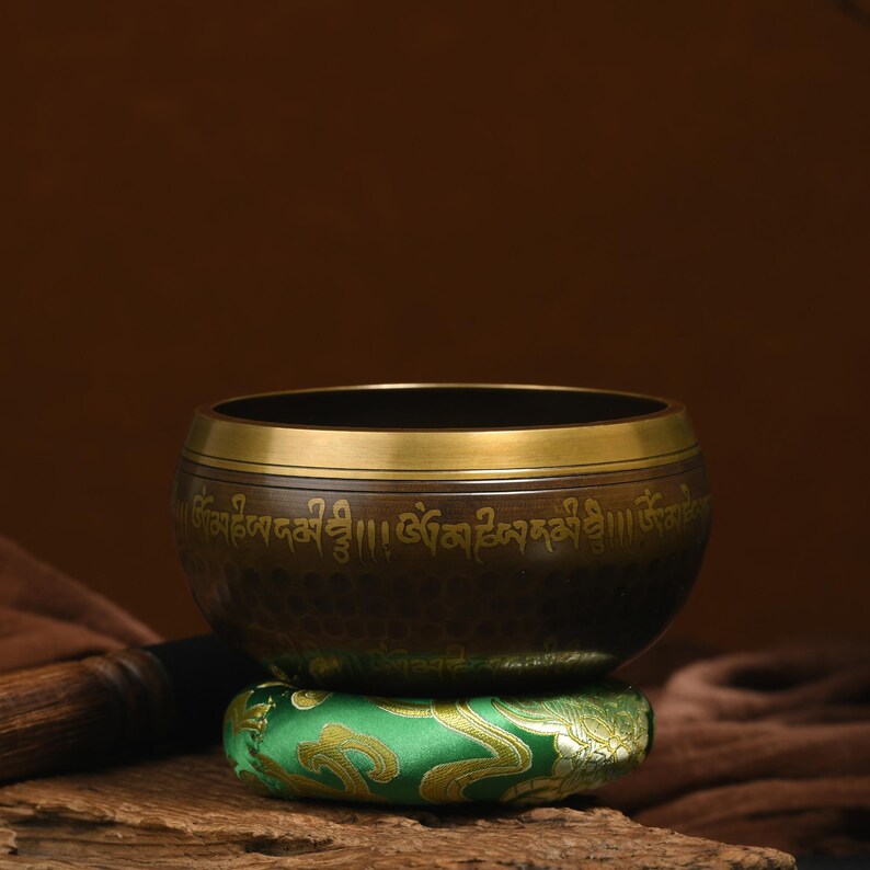 Nepal copper singing bowl, sound therapy, yoga, meditation, Buddhist singing bowl, stress relief, music performance, relaxation，Singing Bowl
