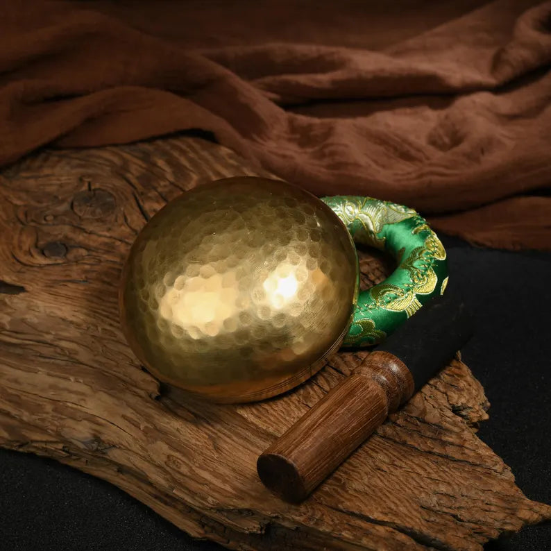 Nepal copper singing bowl, sound therapy, yoga, meditation, Buddhist singing bowl, stress relief, music performance, relaxation，Singing Bowl