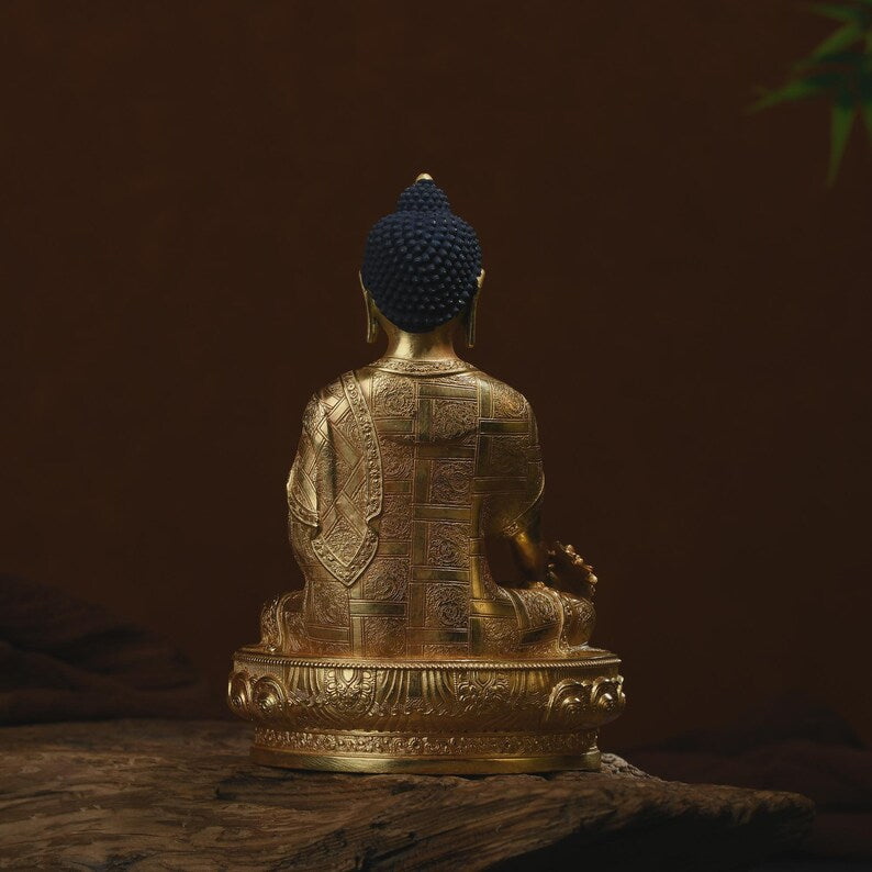 Exquisite Medicine Buddha, Bronze Buddha Statue, Prayer, Ceremony, Unique Gift