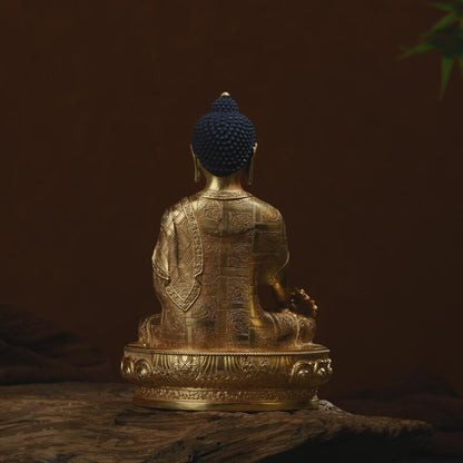 Exquisite Medicine Buddha, Bronze Buddha Statue, Prayer, Ceremony, Unique Gift