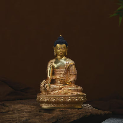 Exquisite Medicine Buddha, Bronze Buddha Statue, Prayer, Ceremony, Unique Gift