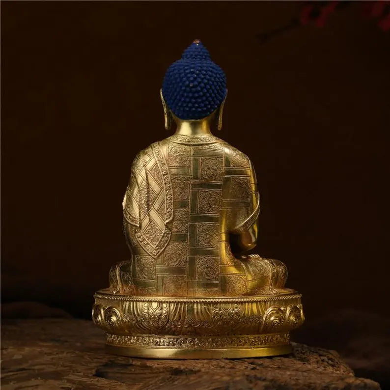 Amitabha，Tibetan/Nepalese bronze Buddha statue，Home decoration, Buddha sculpture, anniversary, gift, Christmas