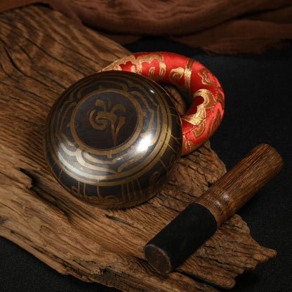Nepal copper singing bowl, sound therapy, yoga, meditation, Buddhist singing bowl, stress relief, music performance, relaxation，Singing Bowl