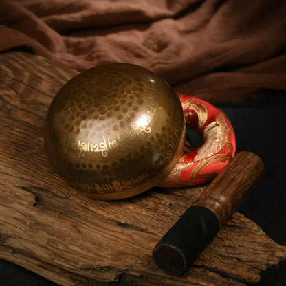 Nepal copper singing bowl, sound therapy, yoga, meditation, Buddhist singing bowl, stress relief, music performance, relaxation，Singing Bowl