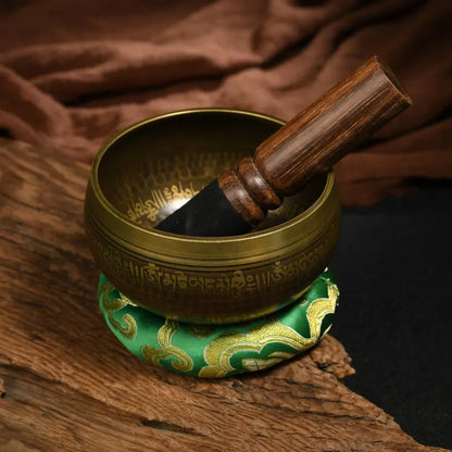 Nepal copper singing bowl, sound therapy, yoga, meditation, Buddhist singing bowl, stress relief, music performance, relaxation，Singing Bowl