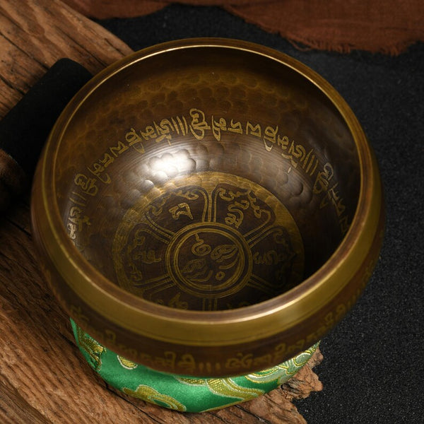 Nepal copper singing bowl, sound therapy, yoga, meditation, Buddhist singing bowl, stress relief, music performance, relaxation，Singing Bowl