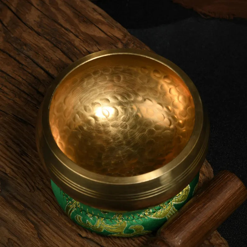 Nepal copper singing bowl, sound therapy, yoga, meditation, Buddhist singing bowl, stress relief, music performance, relaxation，Singing Bowl
