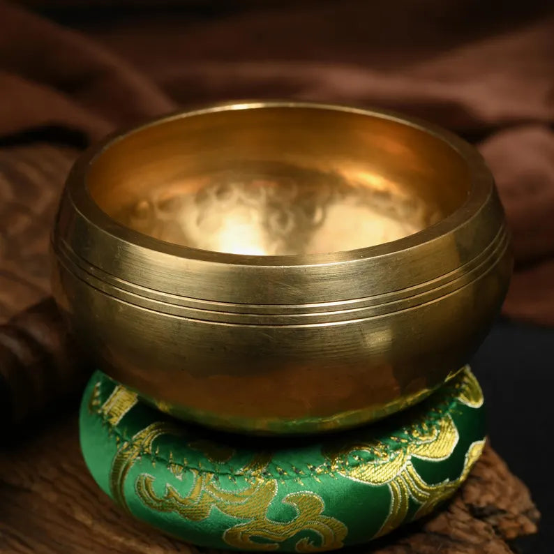 Nepal copper singing bowl, sound therapy, yoga, meditation, Buddhist singing bowl, stress relief, music performance, relaxation，Singing Bowl
