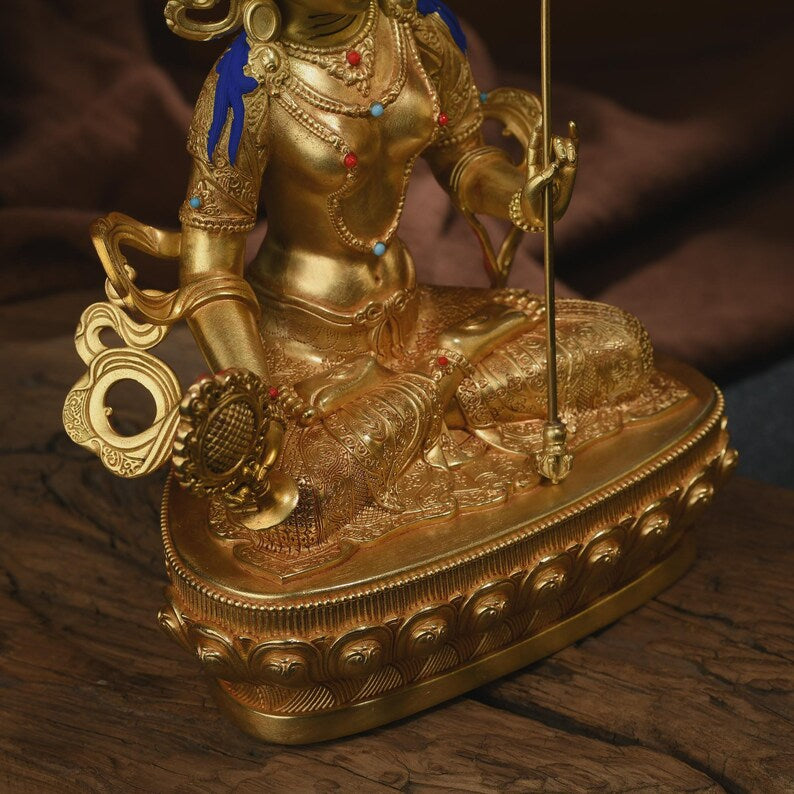 Brass Maha Sitatapatra Buddha Statue - White Umbrella Mother