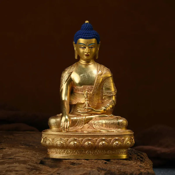 Bronze Buddha Statue: Tibetan Immovable Buddha Sculpture, Home Decor