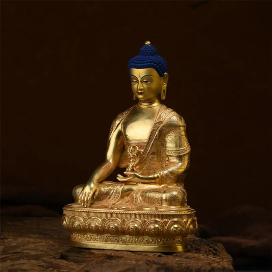 Bronze Buddha Statue: Tibetan Immovable Buddha Sculpture, Home Decor
