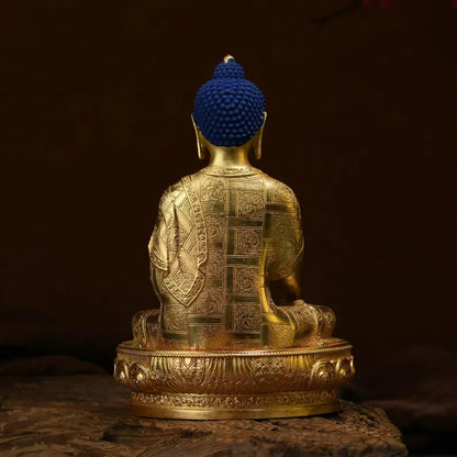 Bronze Buddha Statue: Tibetan Immovable Buddha Sculpture, Home Decor