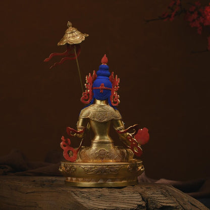 Brass Maha Sitatapatra Buddha Statue - White Umbrella Mother