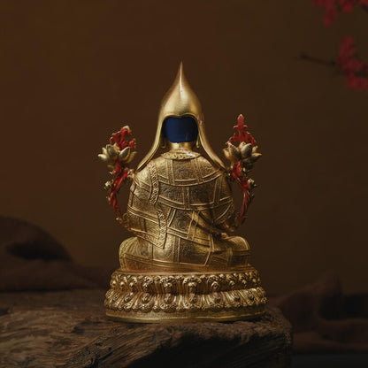 Zonkoba，Master Zongkoba, a mana lama, Tibetan/Nepal bronze Buddha statue, home decoration, Buddha sculpture, anniversary, gift, Christmas