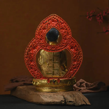Tibetan Bronze Buddha Statue: Gautama Sculpture, Home Prayer Decor