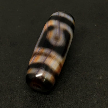2 eyes dzi beads-Tibet/Himalayan Agate Dzi,Rosary,Tibet Dzi,beads,agate beads,rosary beads amulet,nepal,blessing beads,Gift,bead necklace
