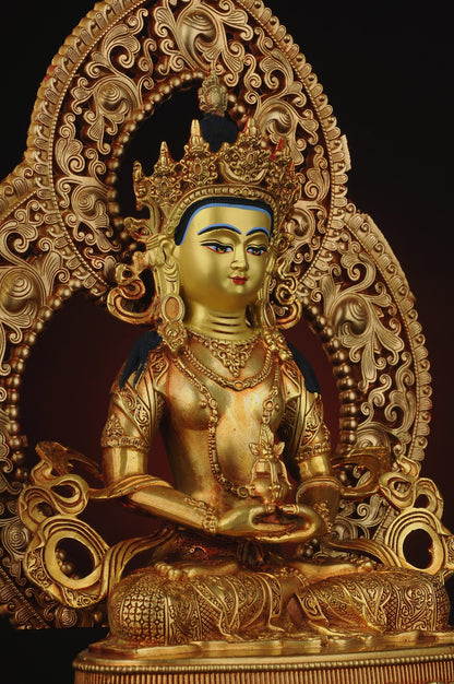Amitayus Buddha Statue: Bronze Longevity Buddha, Blessing Ceremony