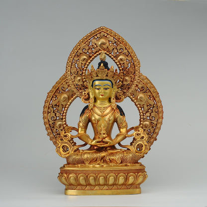 Amitayus Buddha Statue: Bronze Longevity Buddha, Blessing Ceremony