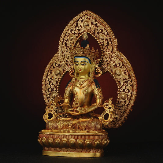 Amitayus Buddha Statue: Bronze Longevity Buddha, Blessing Ceremony