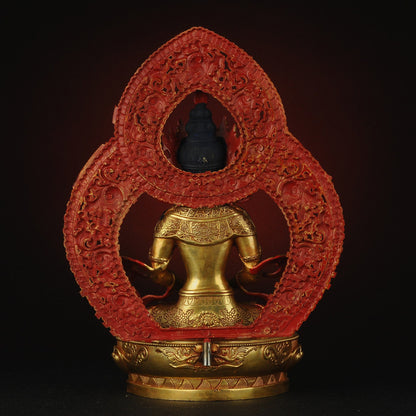 Amitayus Buddha Statue: Bronze Longevity Buddha, Blessing Ceremony