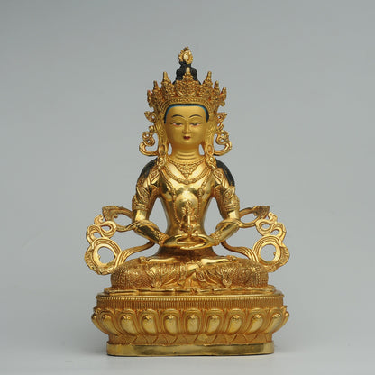 Amitayus Buddha Statue: Bronze Longevity Buddha, Blessing Ceremony Gift