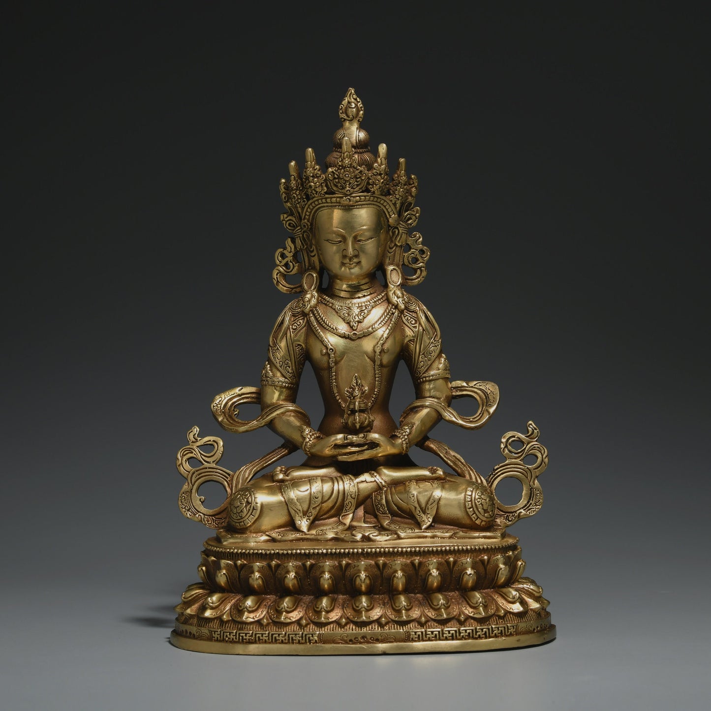 Amitayus Buddha Statue: Bronze Blessing Ceremony Decor