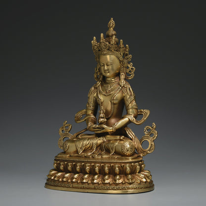 Amitayus Buddha Statue: Bronze Blessing Ceremony Decor