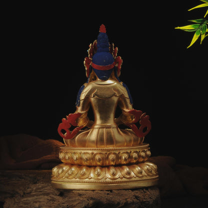 Amitayus Buddha Statue: Bronze Longevity Buddha, Blessing Ceremony