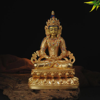 Amitayus Buddha Statue: Bronze Longevity Buddha, Blessing Ceremony