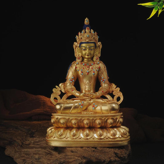 Amitayus Buddha Statue: Bronze Longevity Buddha, Blessing Ceremony