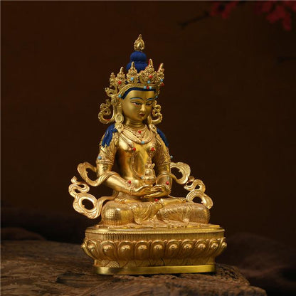 Amitayus Buddha Statue: Bronze Blessing Ceremony Decor