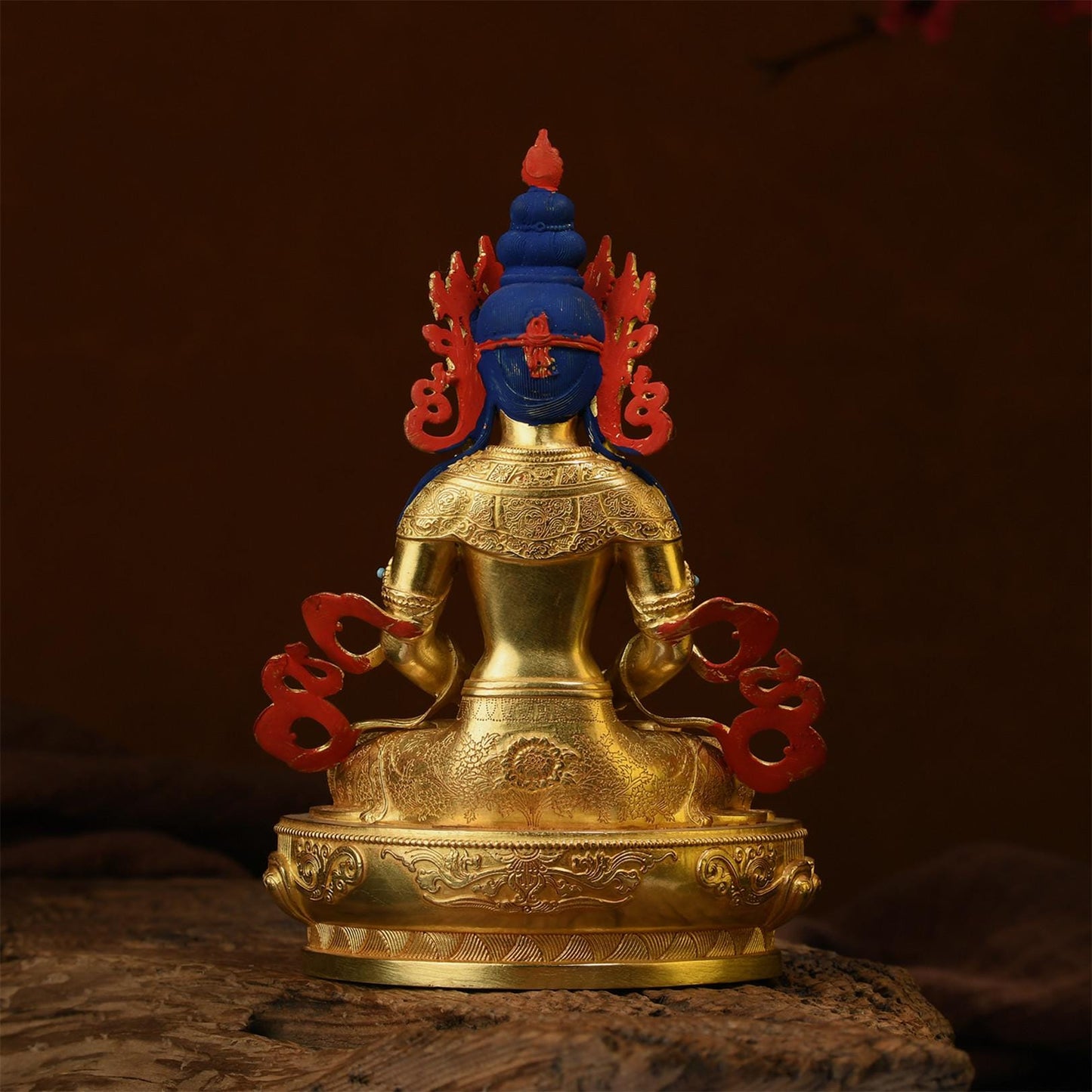 Amitayus Buddha Statue: Bronze Blessing Ceremony Decor