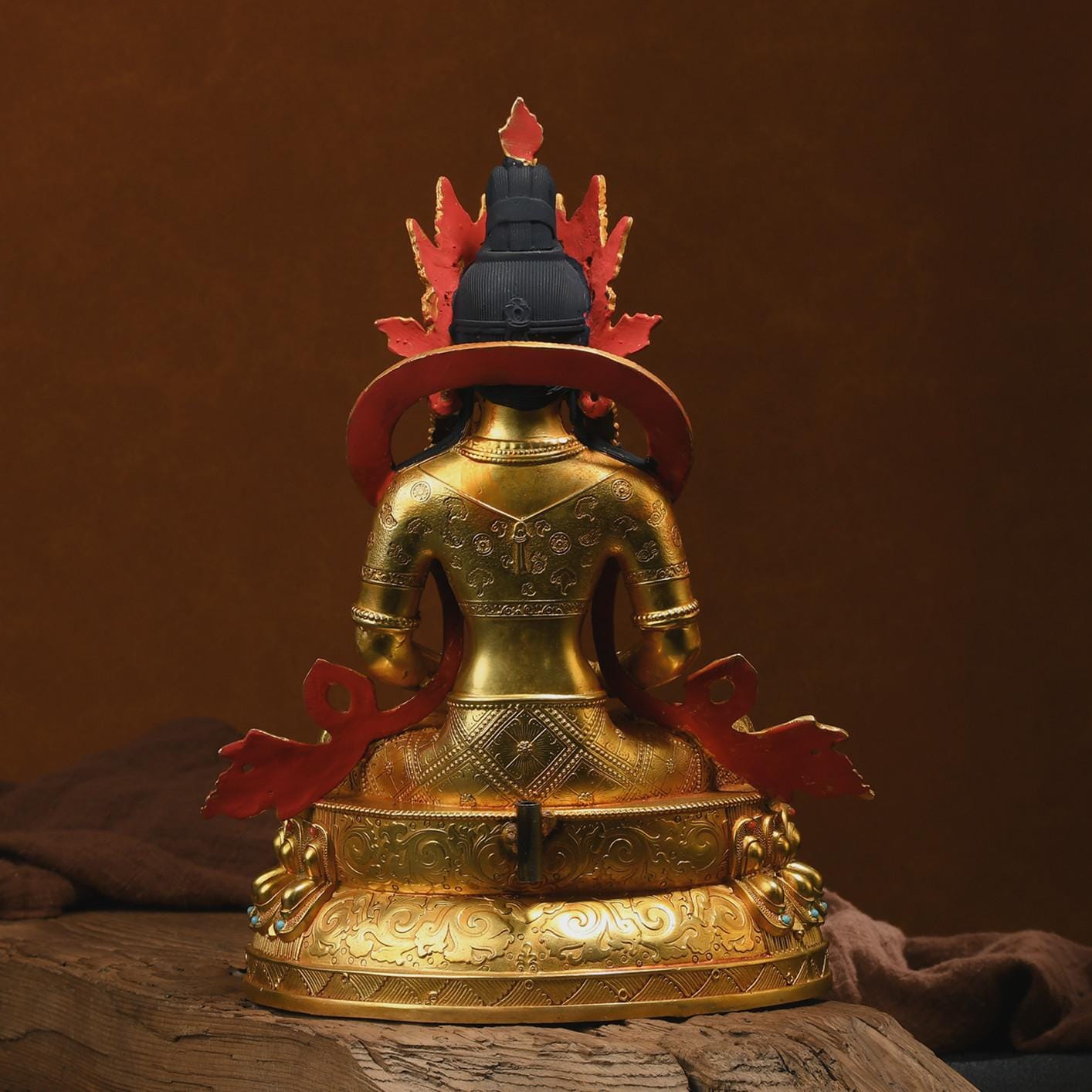 Amitayus，Buddha of Longevity， Exquisite (Longevity Buddha) Buddha Statue, Bronze Buddha Statue Blessing, Ceremony, Unique Gift