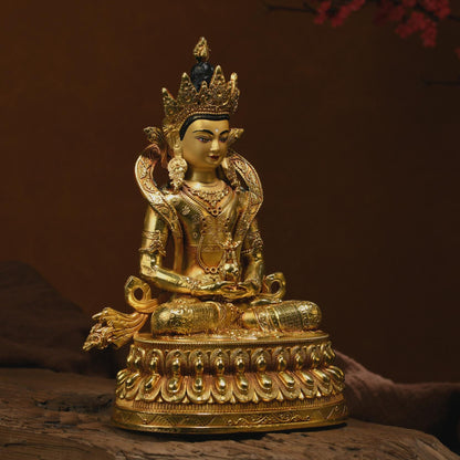 Amitayus Buddha Statue: Bronze Longevity Buddha, Blessing Ceremony