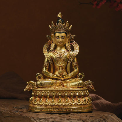 Amitayus Buddha Statue: Bronze Longevity Buddha, Blessing Ceremony