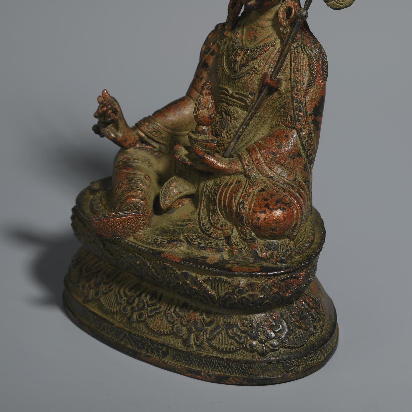 Brass Buddha Statue: Tibetan King Kong Bodhisattva, Home Prayer Decor
