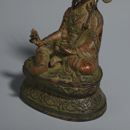 Brass Buddha Statue: Tibetan King Kong Bodhisattva, Home Prayer Decor