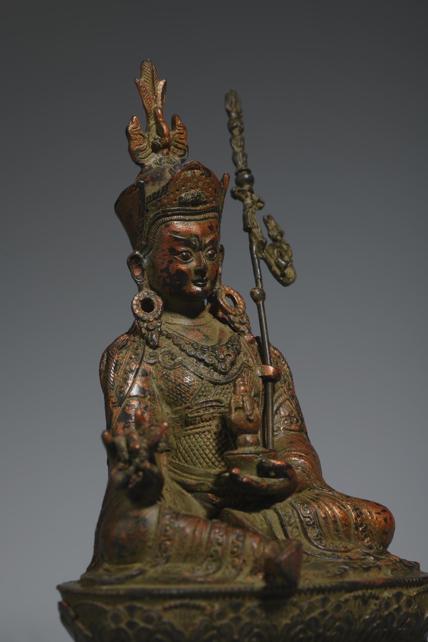Brass Buddha Statue: Tibetan King Kong Bodhisattva, Home Prayer Decor