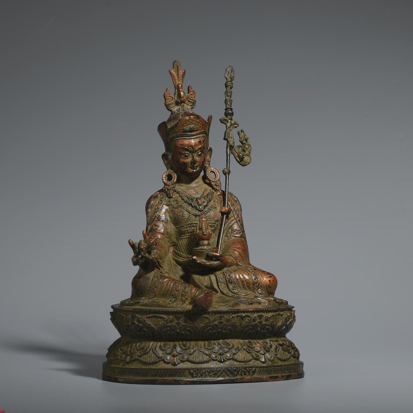 Brass Buddha Statue: Tibetan King Kong Bodhisattva, Home Prayer Decor