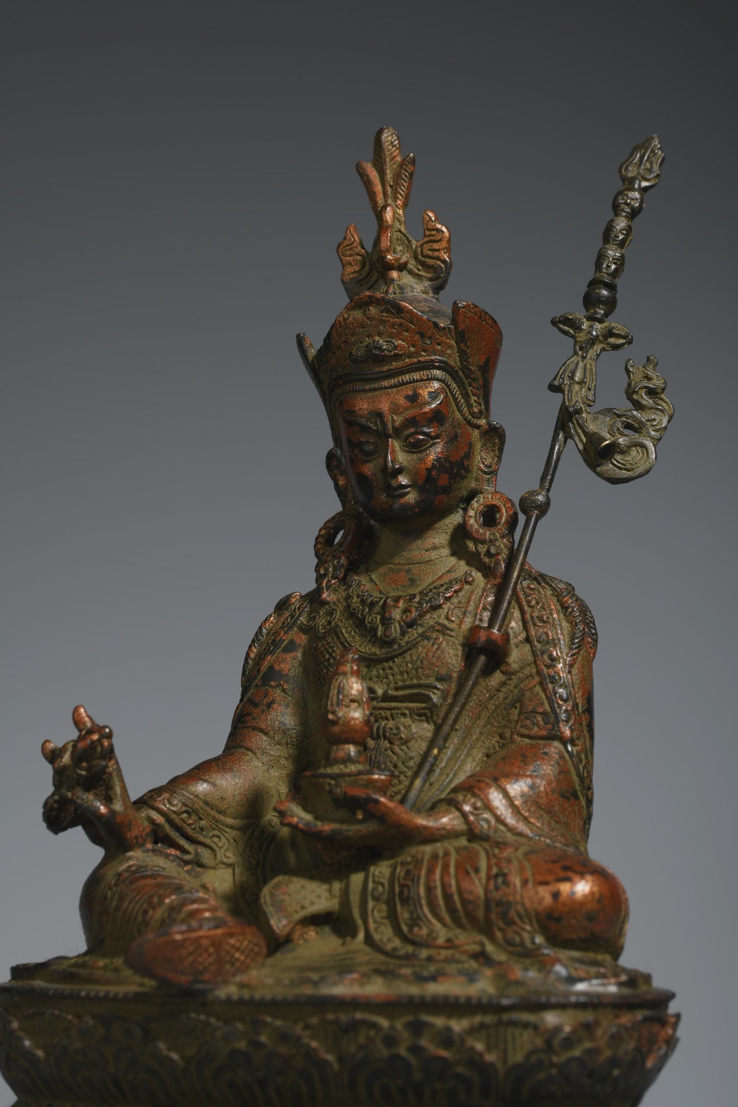 Brass Buddha Statue: Tibetan King Kong Bodhisattva, Home Prayer Decor