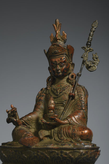Brass Buddha Statue: Tibetan King Kong Bodhisattva, Home Prayer Decor